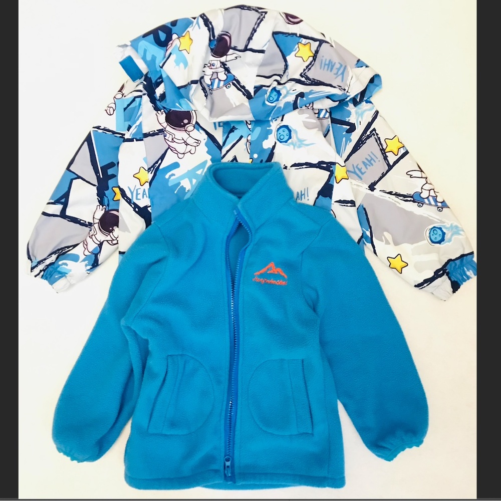2/$29 Kids 3-way jacket 4T 3-in-1 fleece interchange - Picture 4 of 7